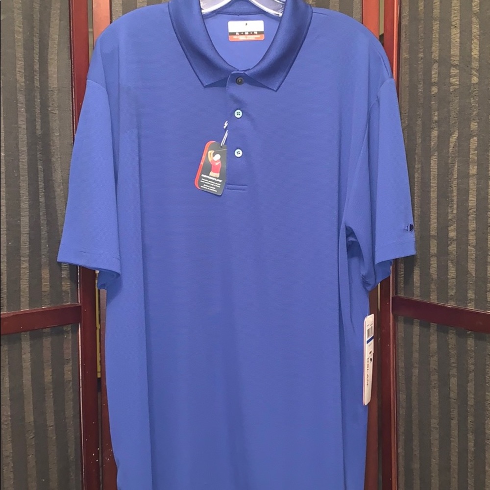 Men’s royal blue golf shirt